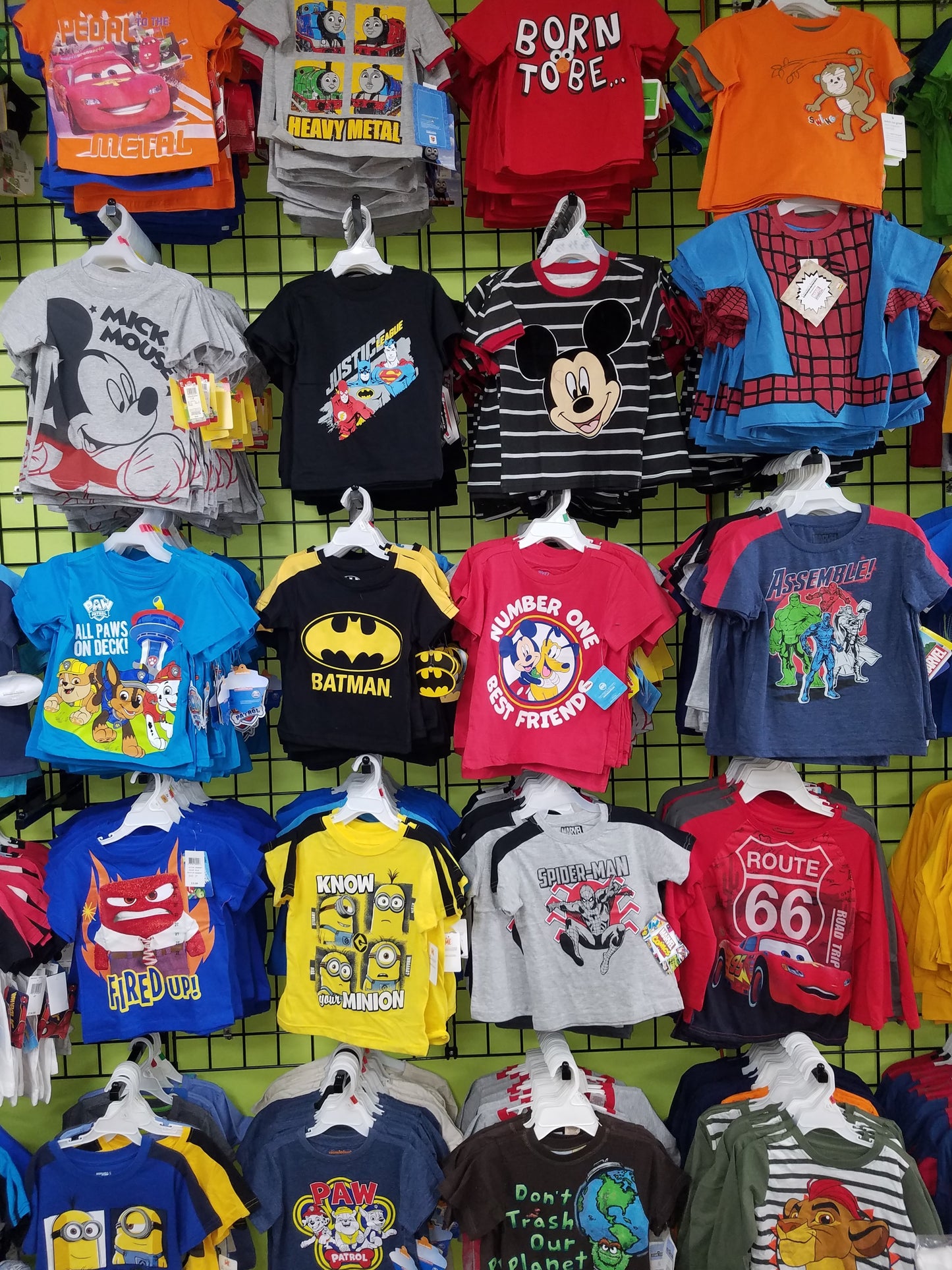 Boys Character & Graphic T-Shirt Size 2-7 Mixed