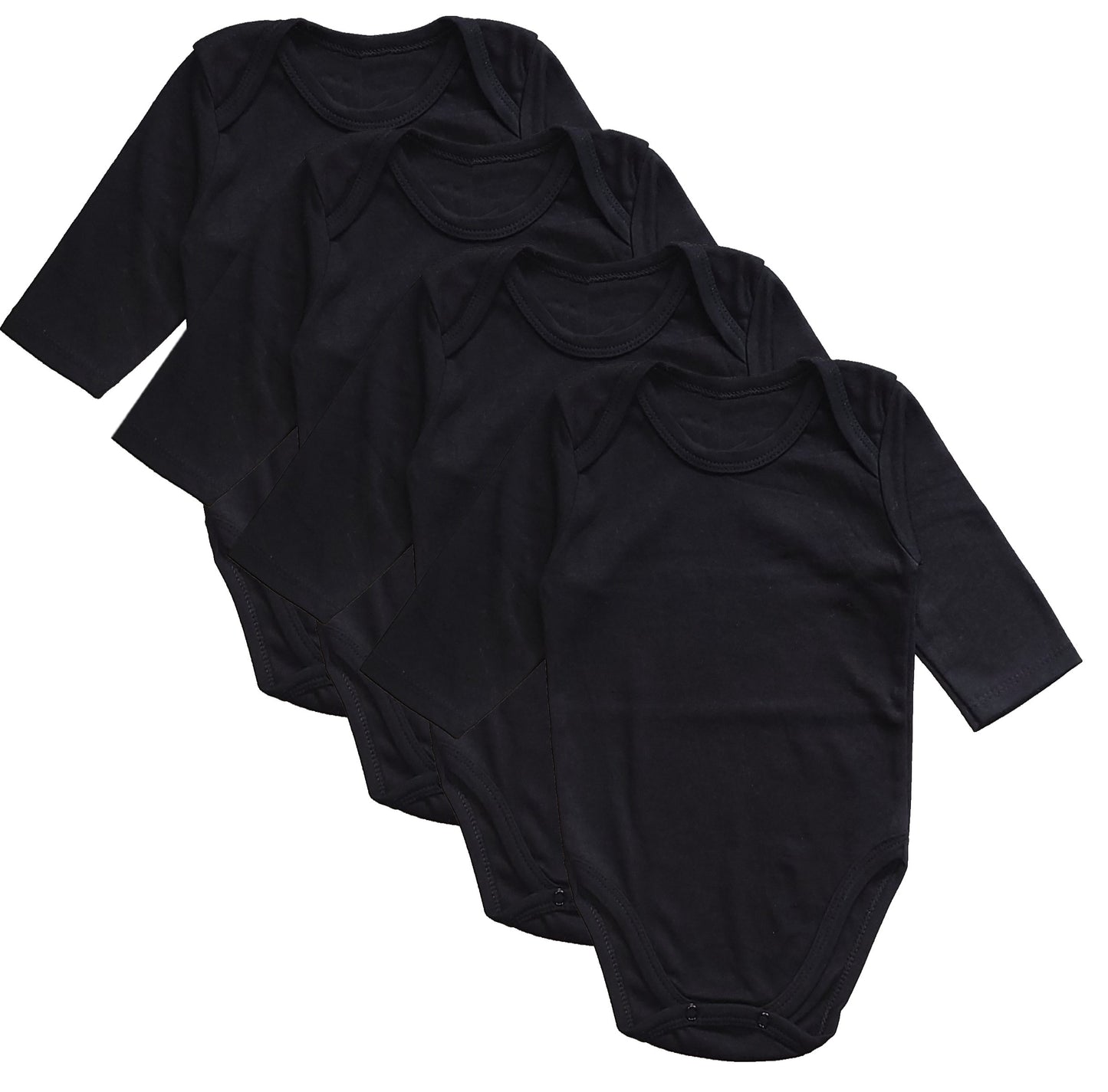 Newborn Short Sleeve Bodysuits Solid Plain Blank Cotton Size 0-24 Mont KC-4419S