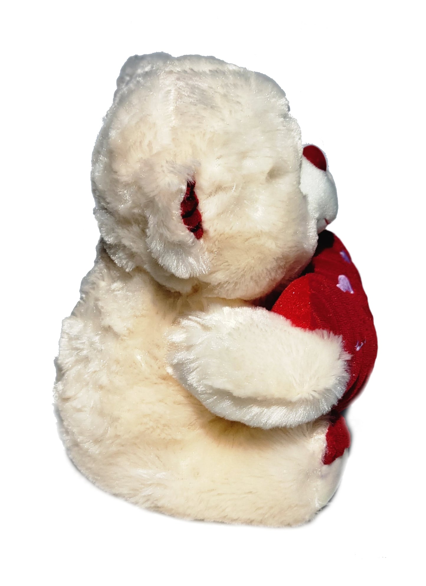 Bear Holding Red Corduroy Love You Heart 12 Inches Valentine's Day Gift & Home Decor