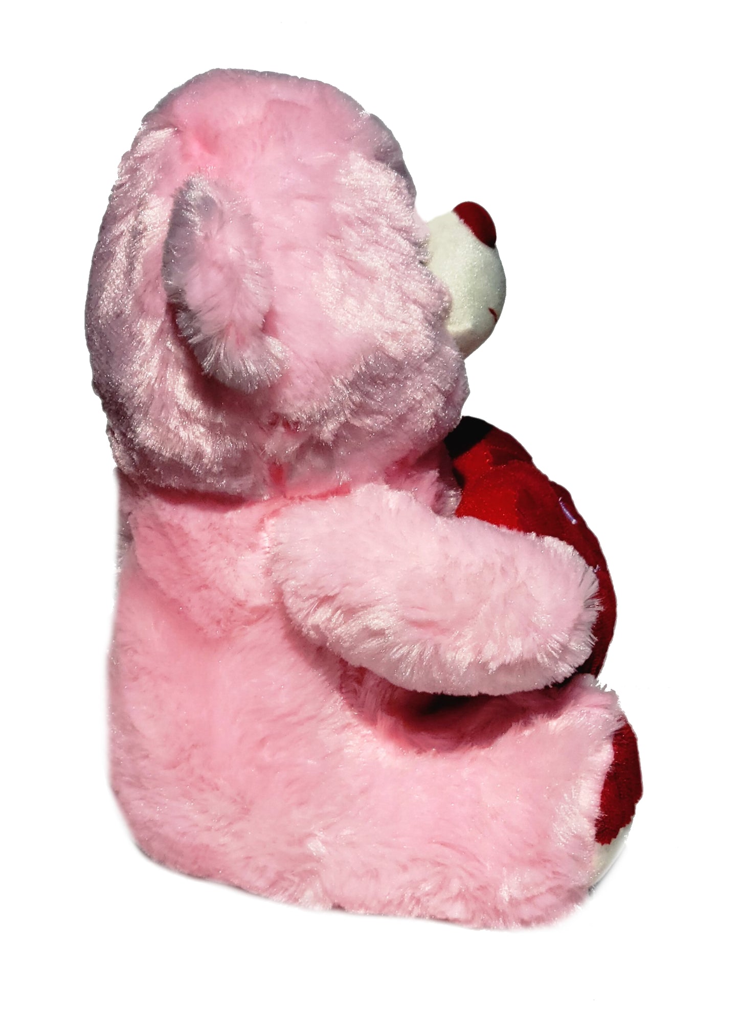 Bear Holding Red Corduroy Love You Heart 12 Inches Valentine's Day Gift & Home Decor