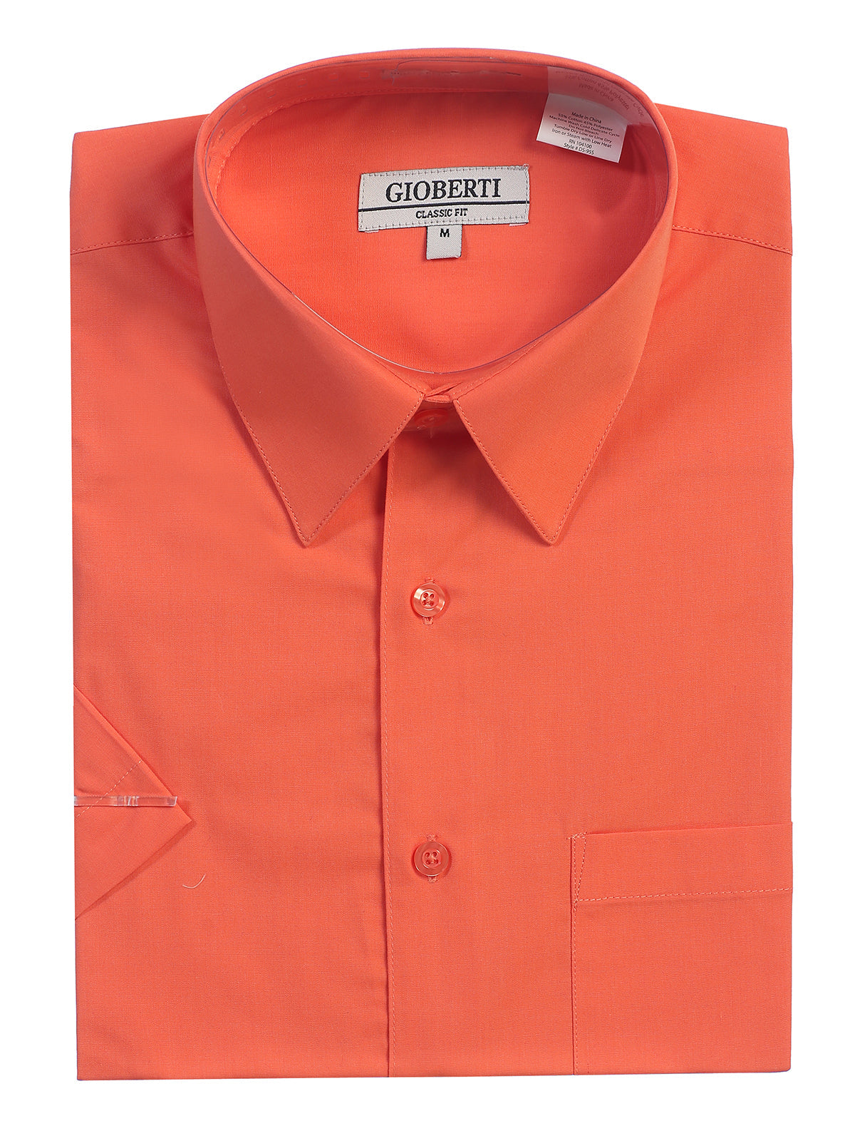 mens coral dress shirt and tie Boys Melon Coral Dress Shirt and Tie Set