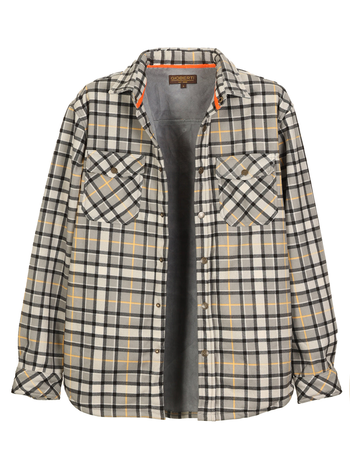mens checkered flannel shirt jacket