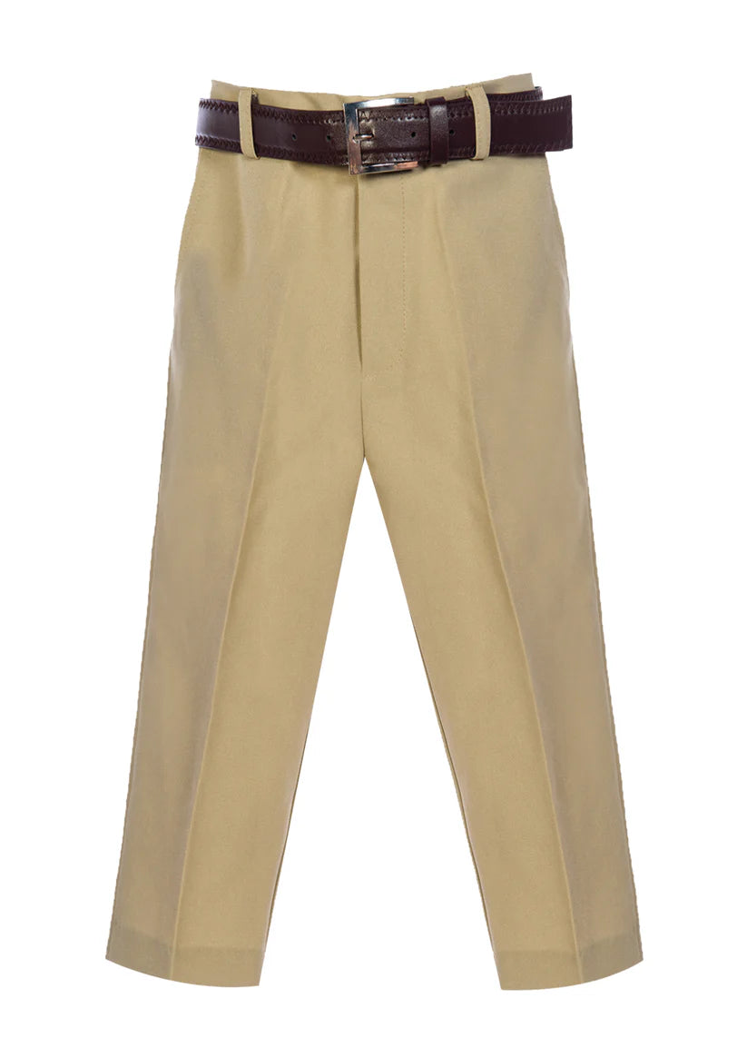 Boy Dress Pants Flat Front With Belt 100% Polyester RFL-P38