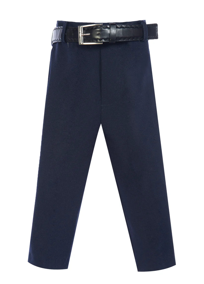 Boy Dress Pants Flat Front With Belt 100% Polyester RFL-P38