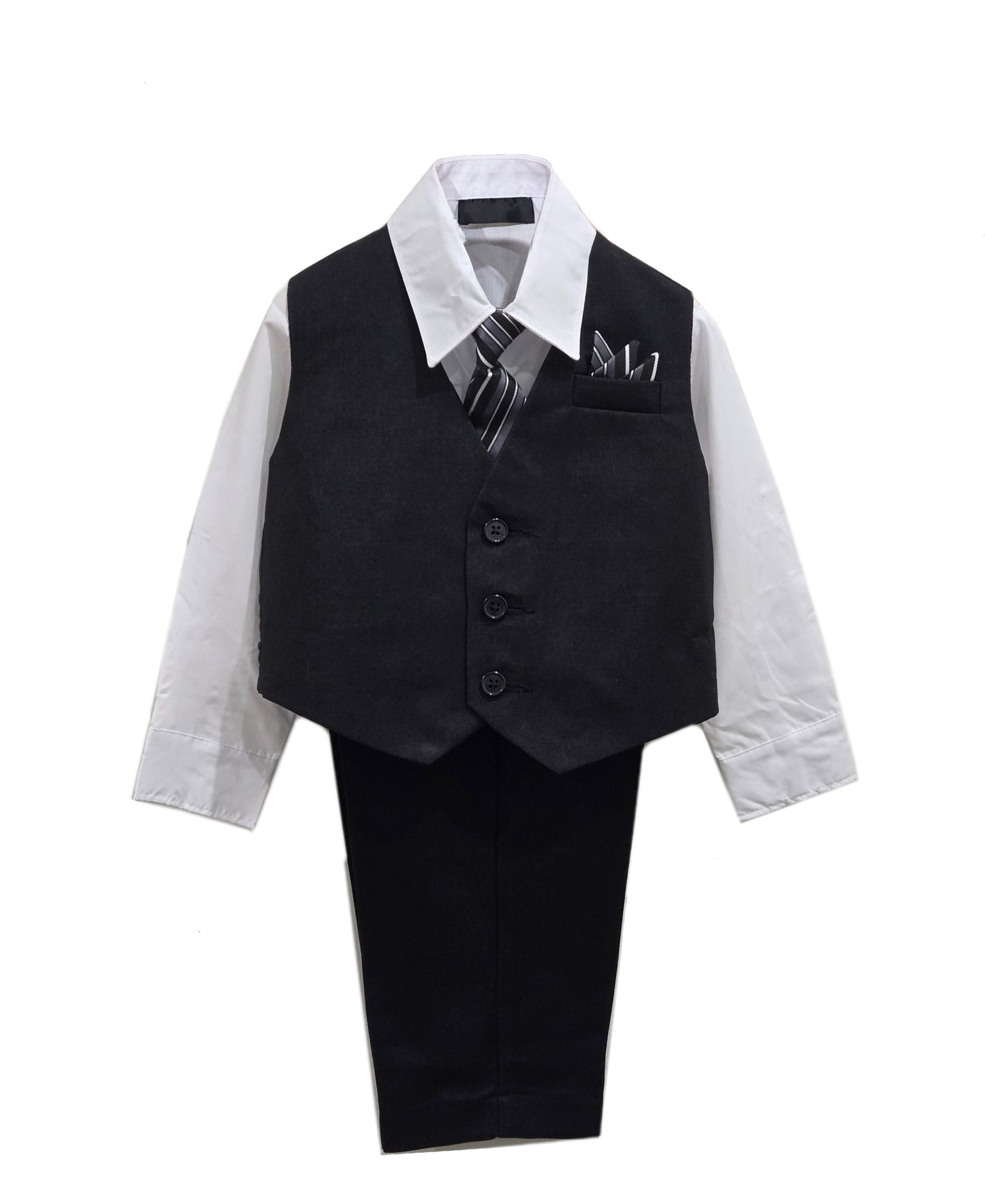 Boys' Vest Suit Set, 5-Piece, Many Colors, Sizes 2T-14