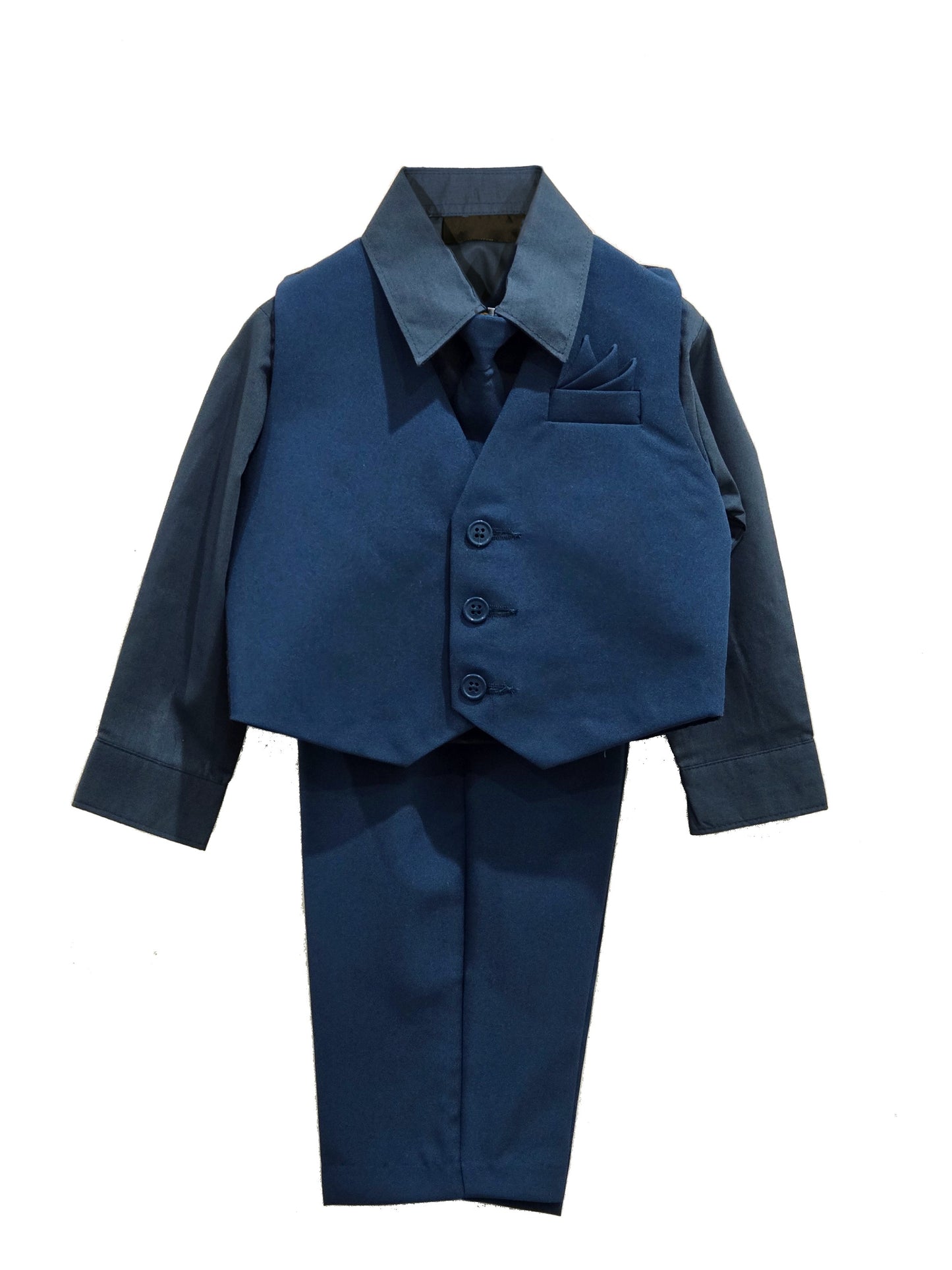 Boys' Vest Suit Set, 5-Piece, Many Colors, Sizes 2T-14