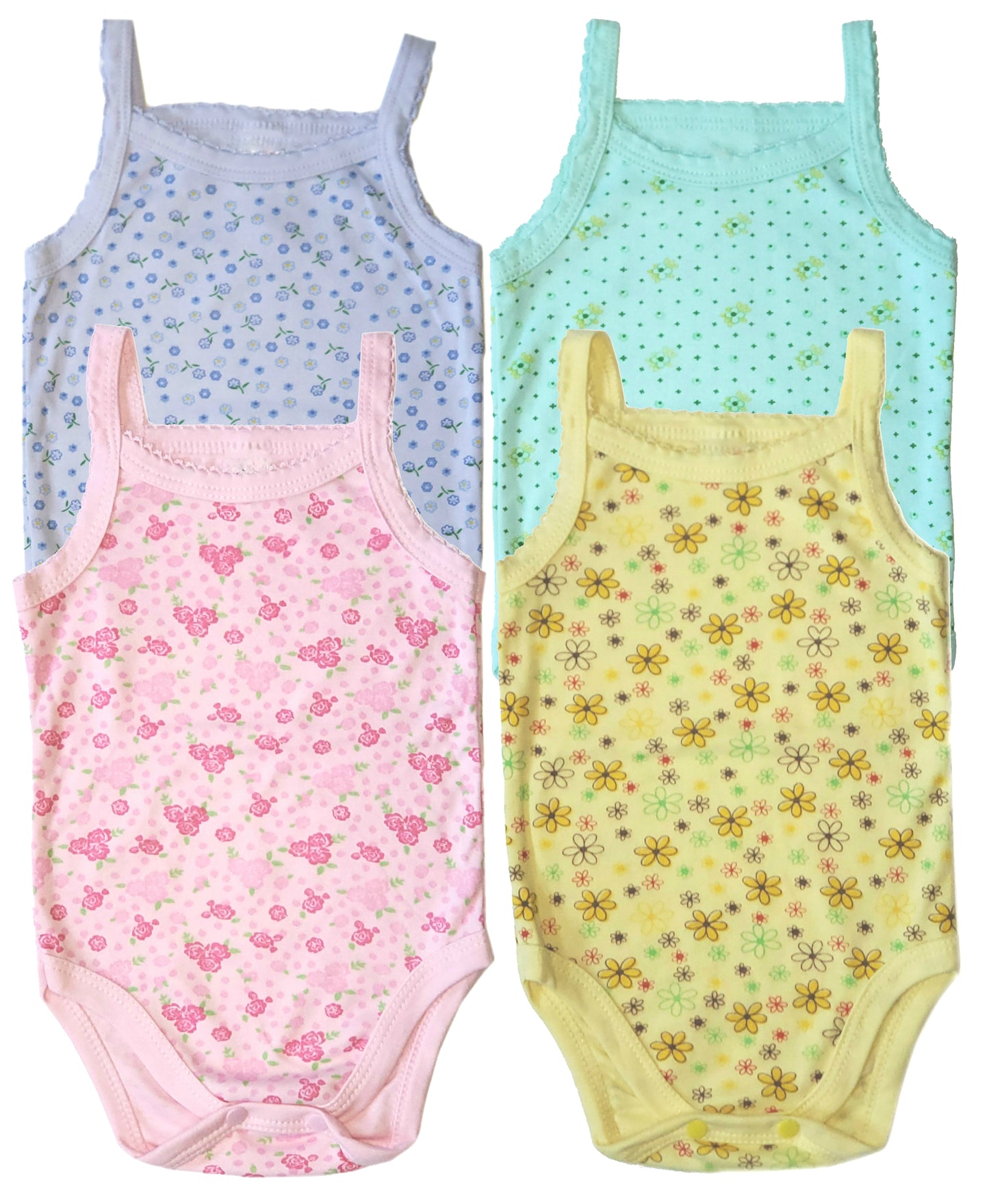 Baby Camisole Girl Bodysuit Newborn Sleeveless Set Romper KC-4419-7