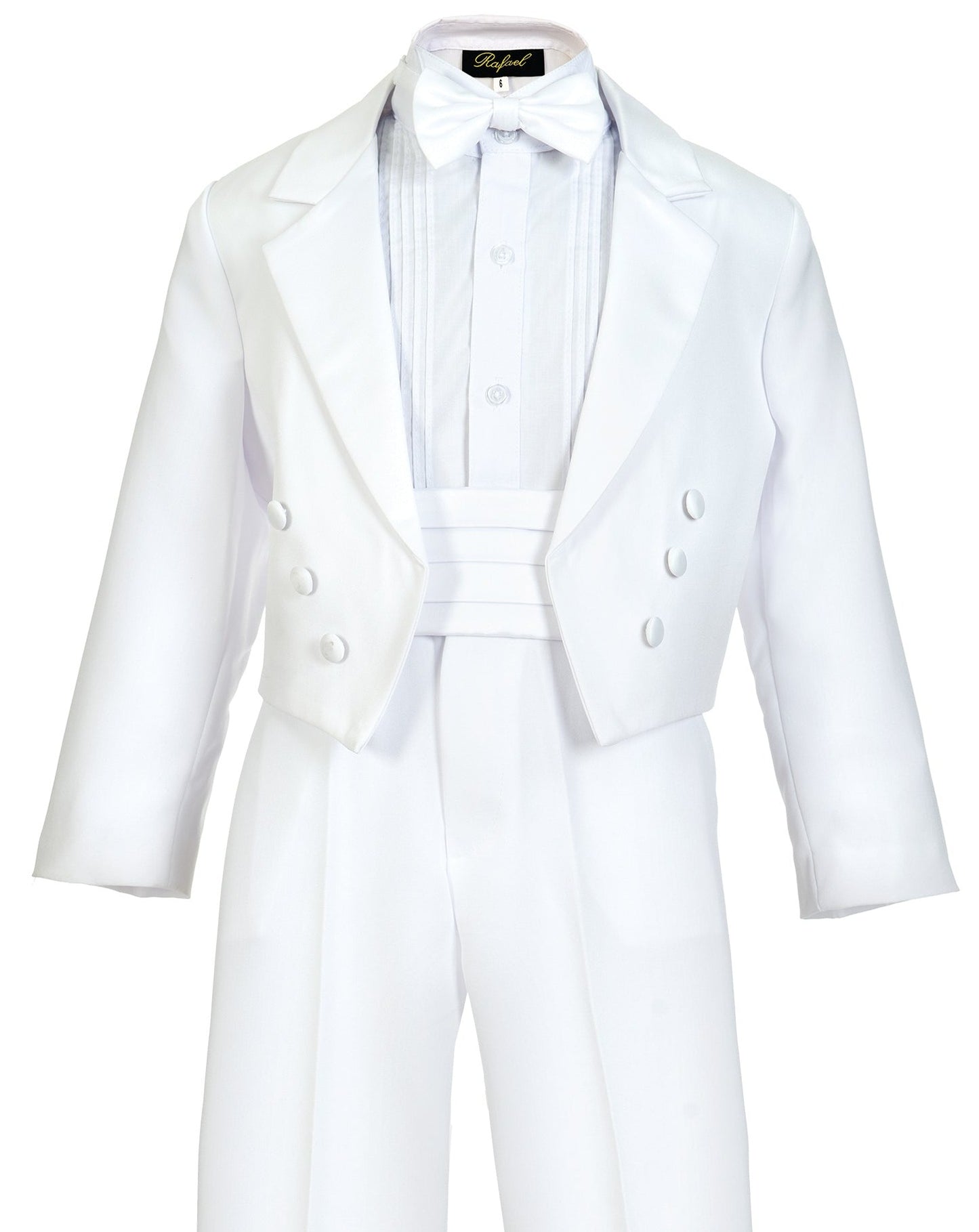 Boys Tuxedo With Tail 5 Pcs Set With Shirt And Bow Tie RFL-008
