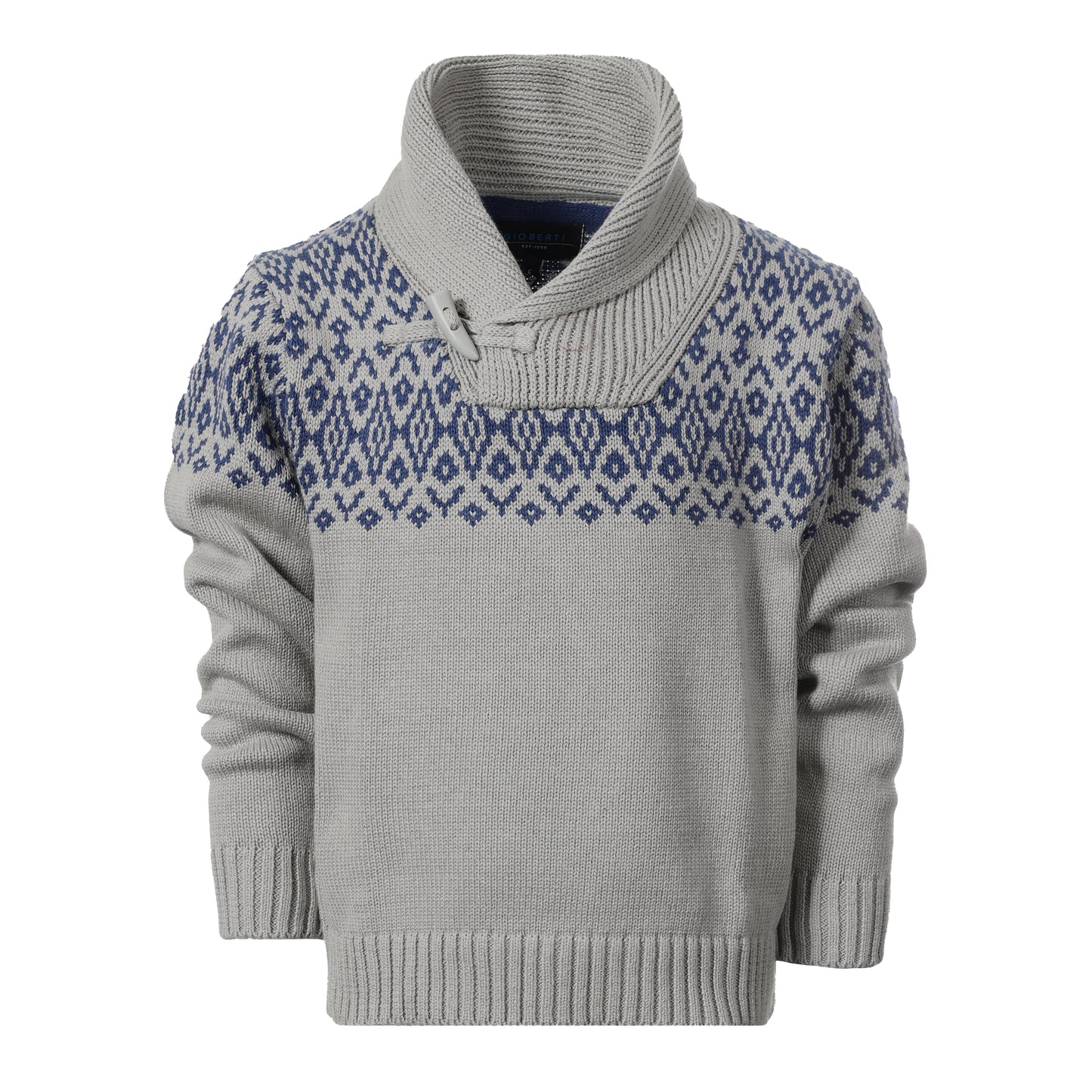 Pullover Knitted Sweater with Toggle Button Closure GB-SW893