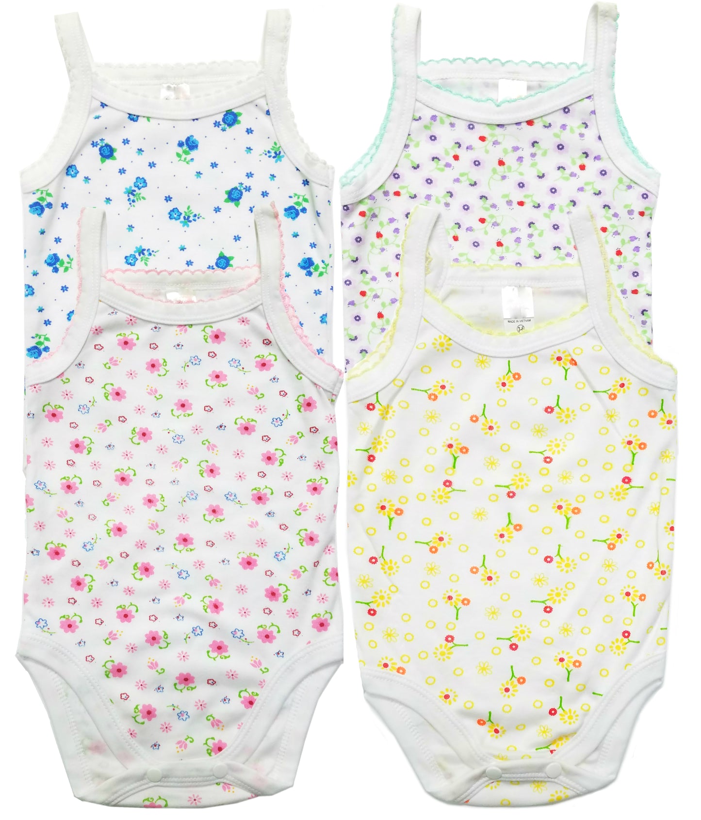 Baby Camisole Girl Bodysuit Newborn Sleeveless Set Romper KC-4419-7