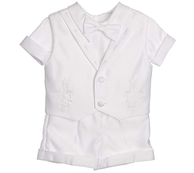 Baptism Christening Outfit Short Set RFL-KC