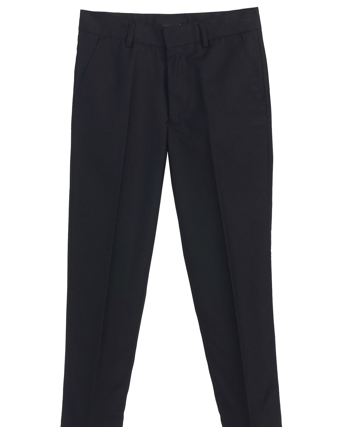 Boys Slim Fit Flat Front Dress Pants 100% Polyester P68