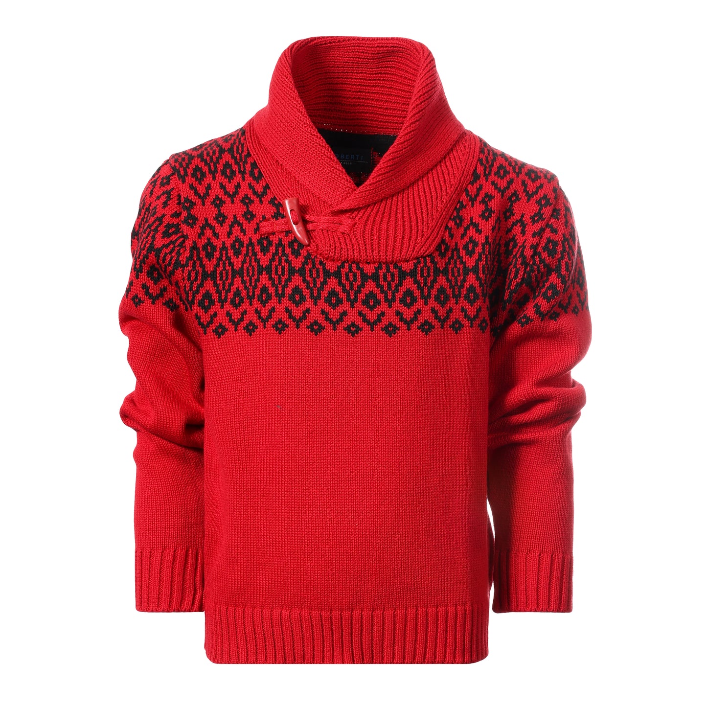 Pullover Knitted Sweater with Toggle Button Closure GB-SW893