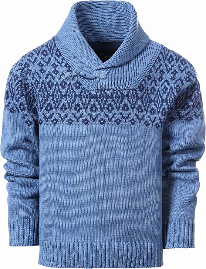 Pullover Knitted Sweater with Toggle Button Closure GB-SW893