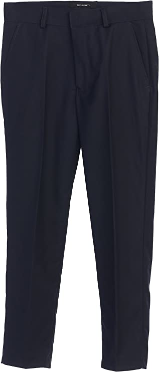 Boys Adjustable Waist Flat Front Dress Pants