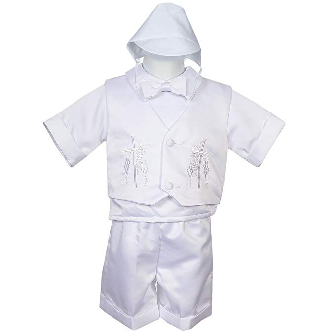 Baptism Christening Outfit Short Set RFL-TCG