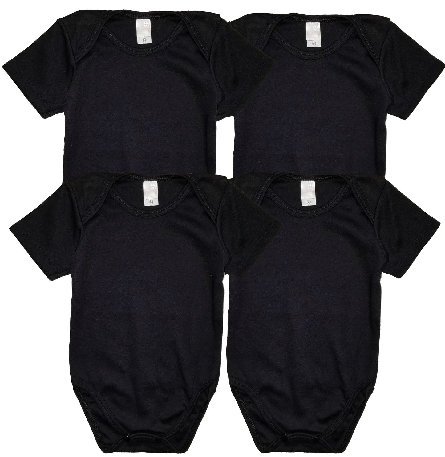 Newborn  Short Sleeve Bodysuits Solid Plain Blank Cotton Size 0-24 Mont KC-4419S