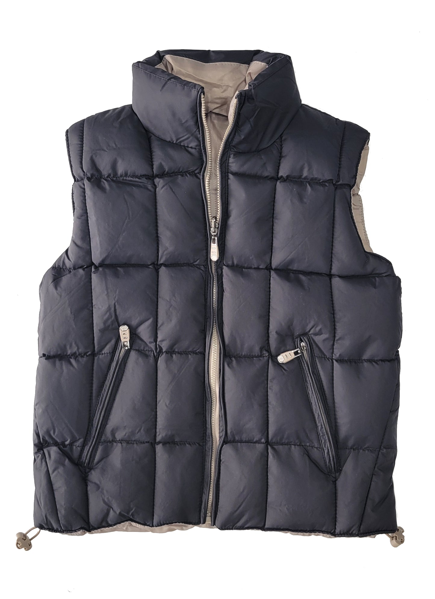 Boys Puffer Vest Reversible Waterproof Down Alternative Size 8 - 18