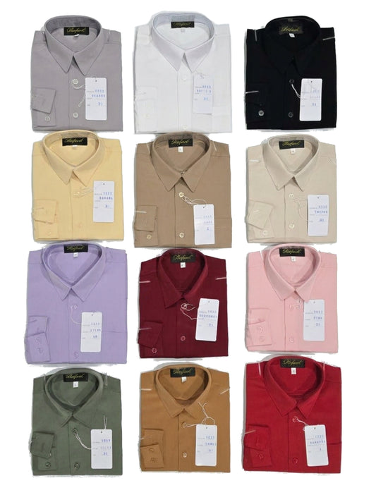 Wholesale Boys & Toddler Microfiber Dress Shirts (Sizes 2T-16) | Style S125
