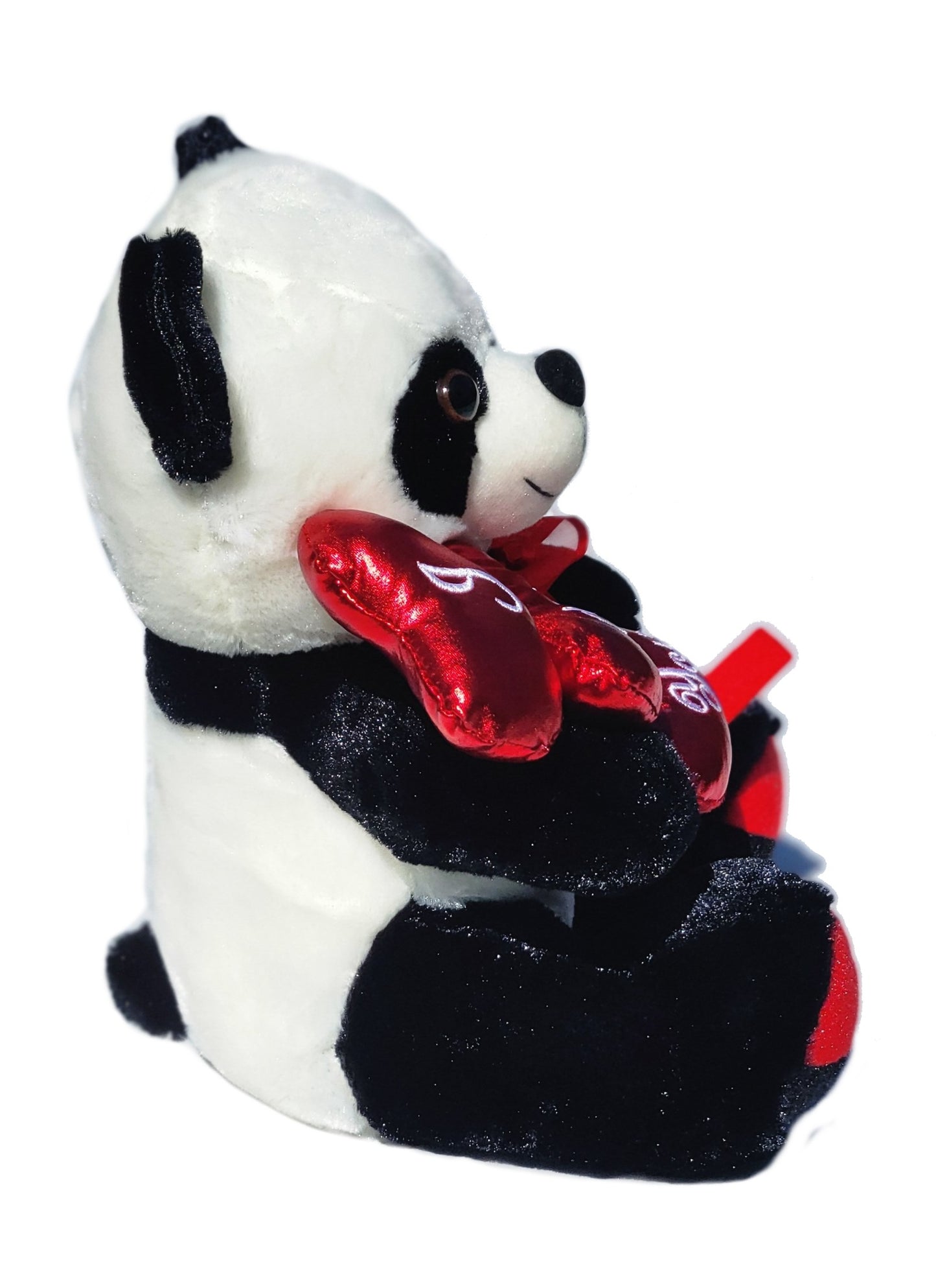 Panda Bear Holding I Love You Heart Bouquet 12 inch Valentine's Day Gift & Home Decor