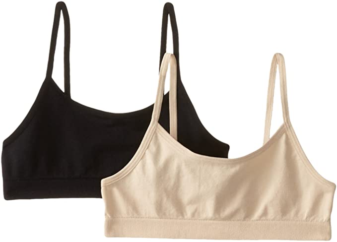 Big Girls' Seamless Crop Top - Training Bra- Sports Bra Pack of 24