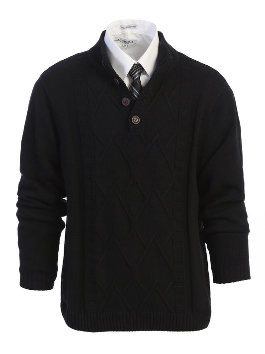 Men's Knitted Cardigan Sweater