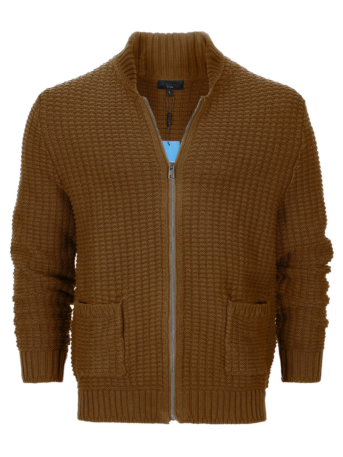 Men's Knitted Full-Zip Sweater