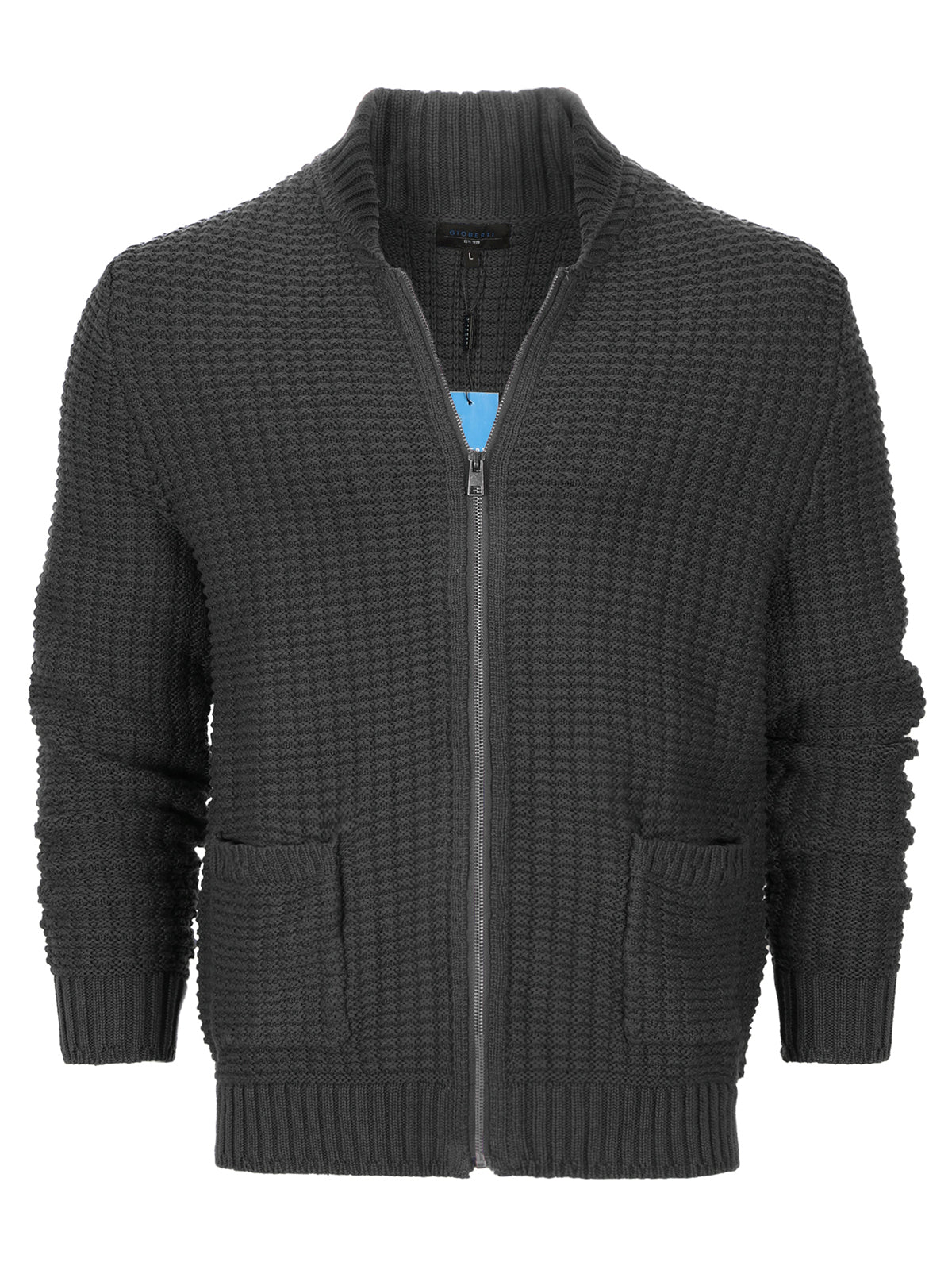 Men's Knitted Full-Zip Sweater