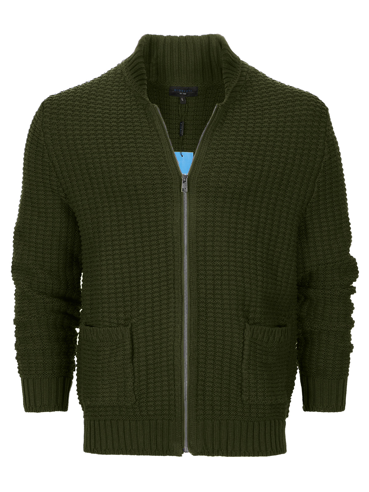 Men's Knitted Full-Zip Sweater