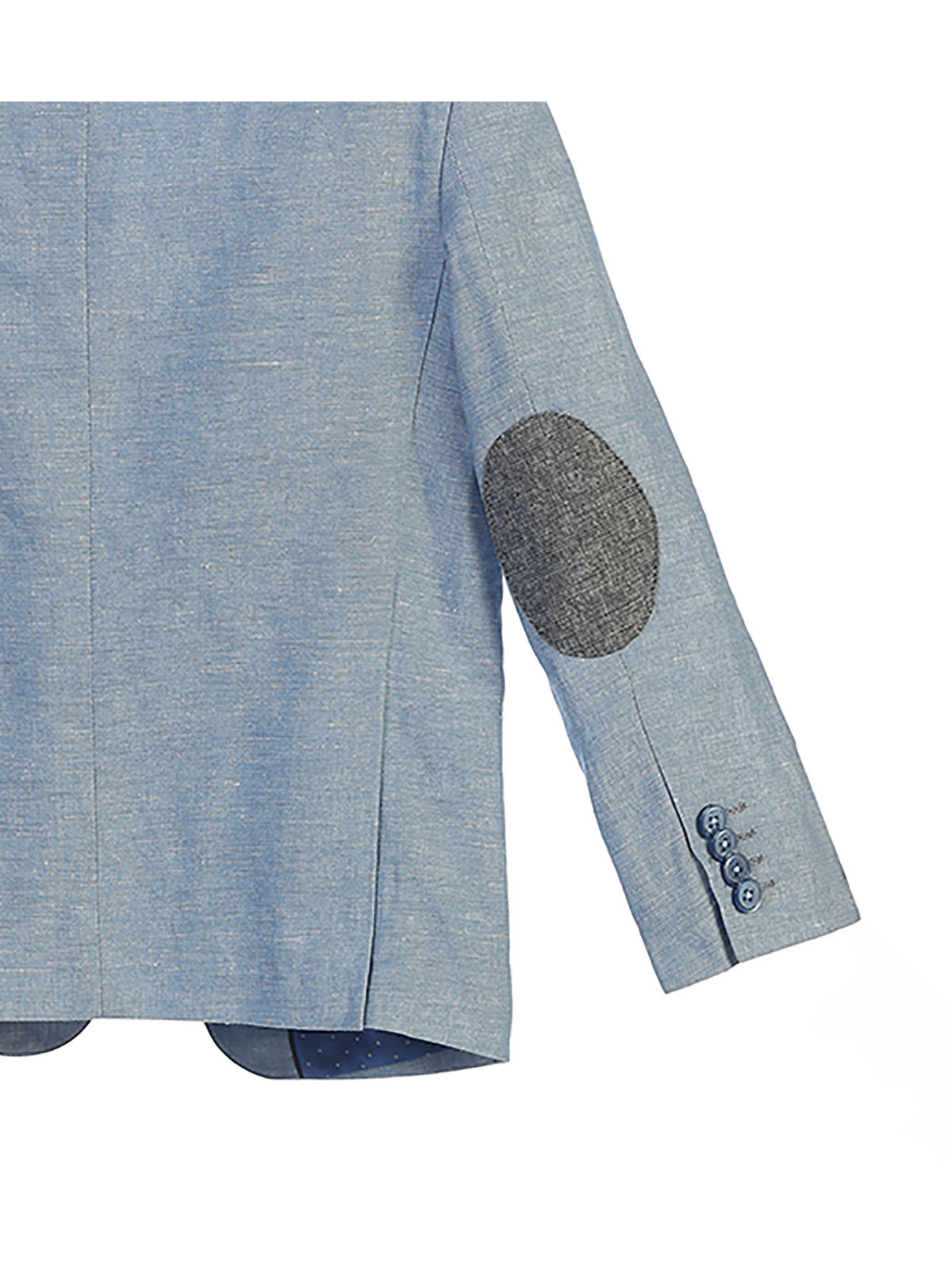 boy's linen jacket elbow patch