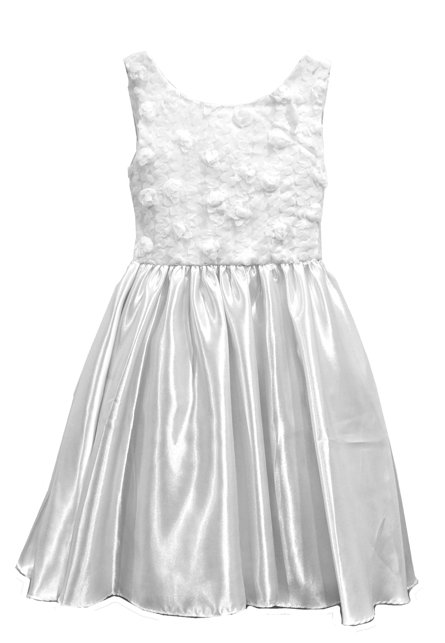 Girls 3D Floral Lace & Satin Special Occasion Dress Sizes 2-14 Wholesale Pack