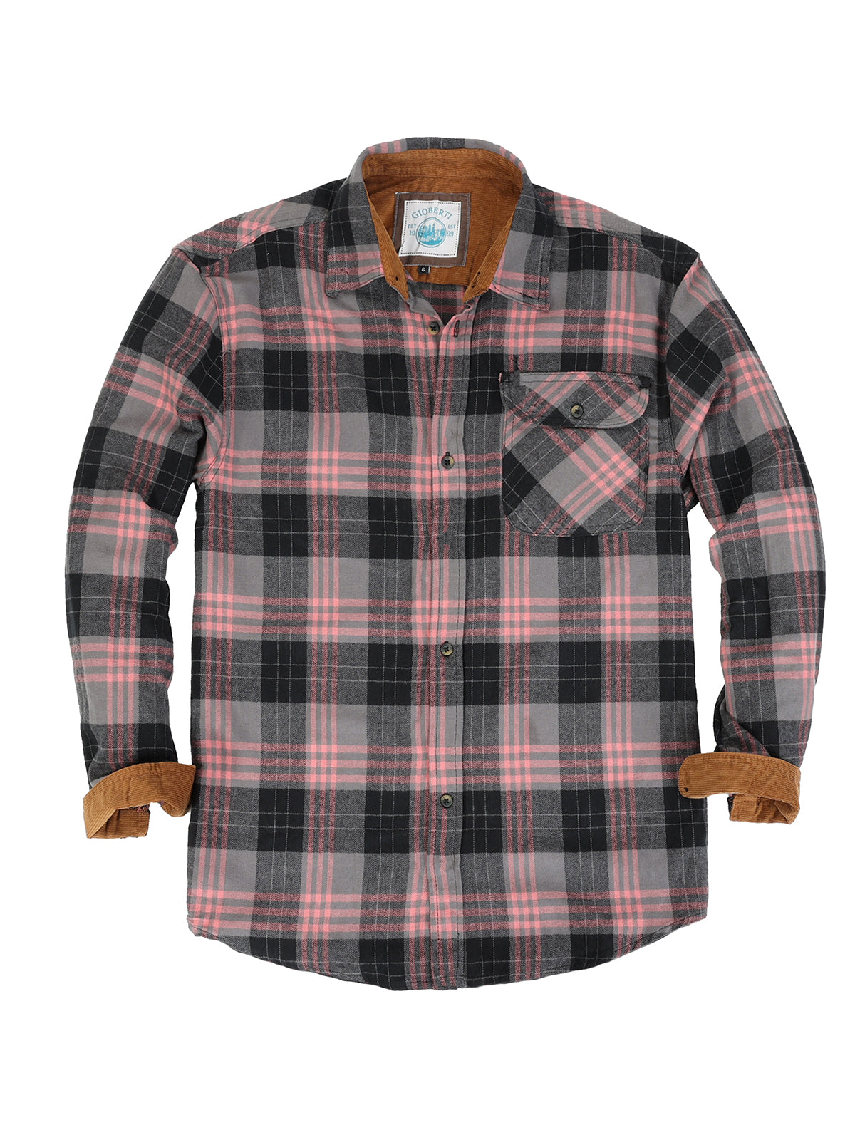 boys long sleeve plaid checked flannel