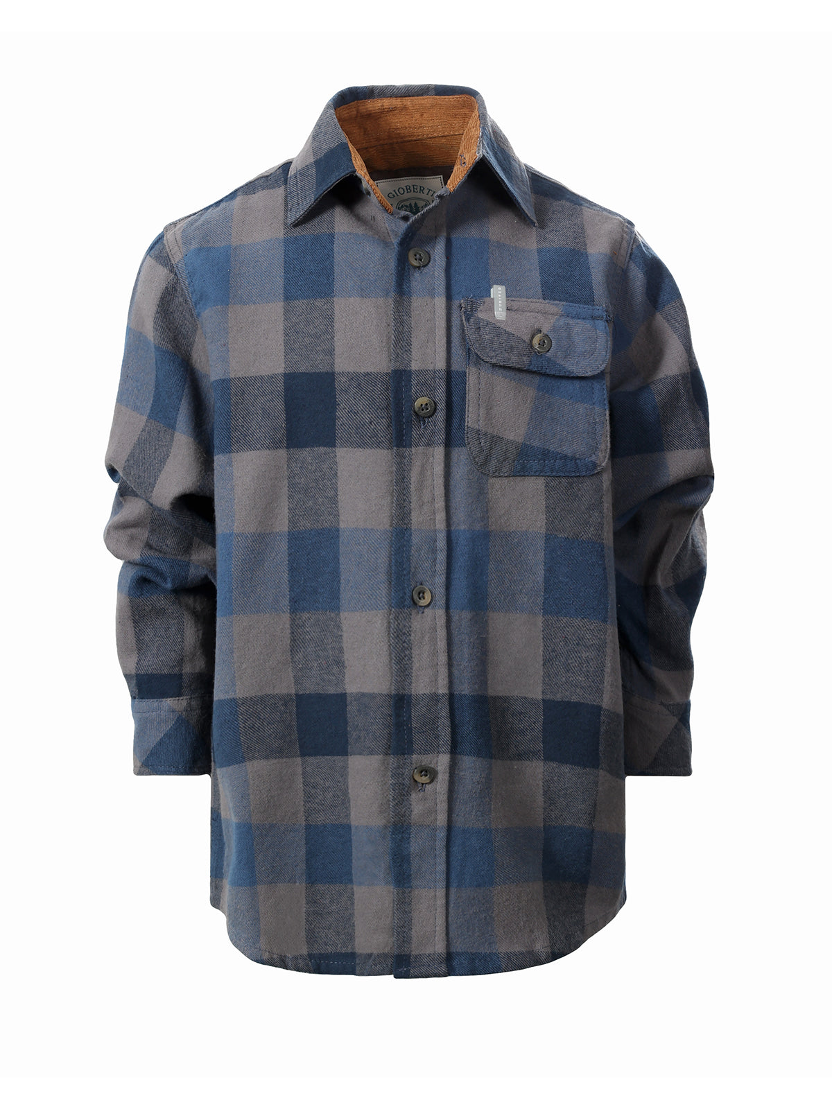 boys long sleeve plaid checked flannel