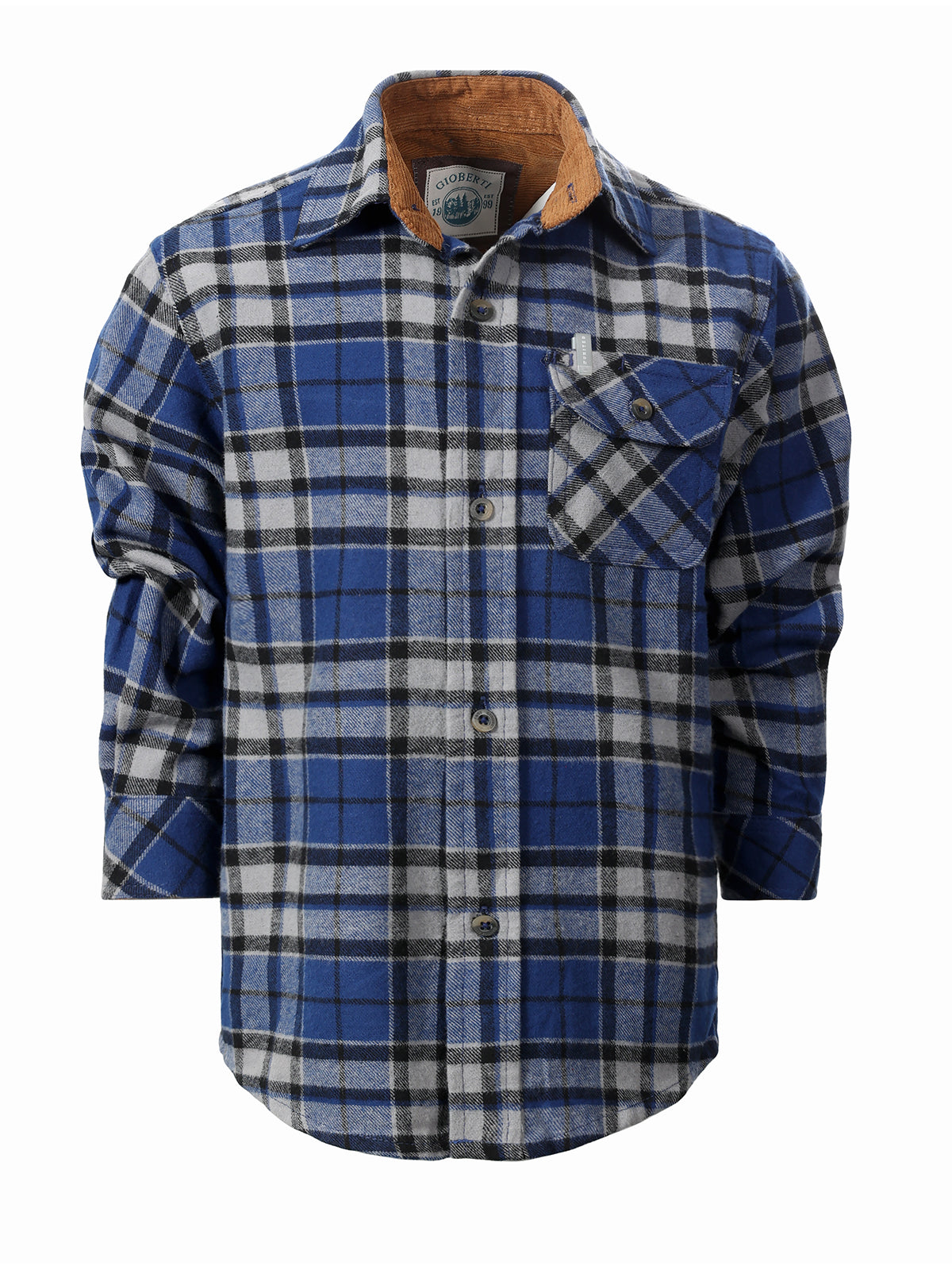 boys long sleeve plaid checked flannel