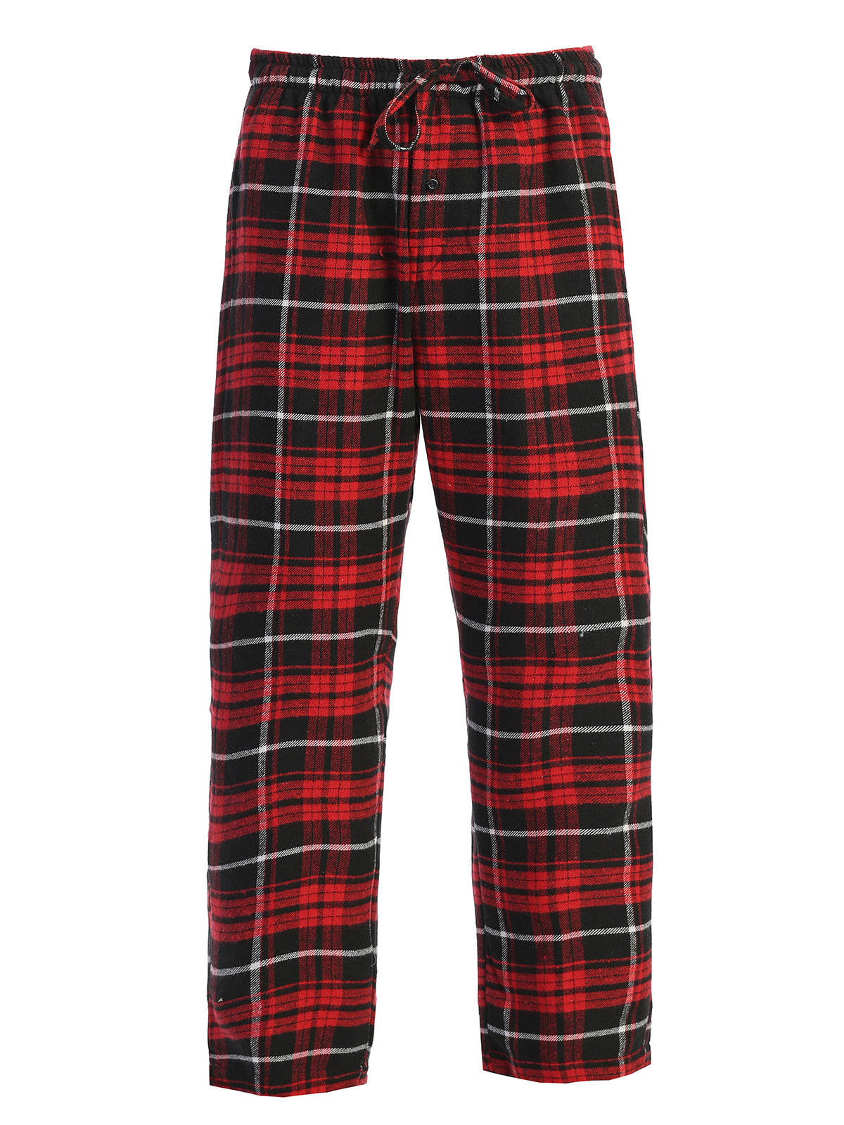 Mens Plaid Pajamas Elastic Waist Pants