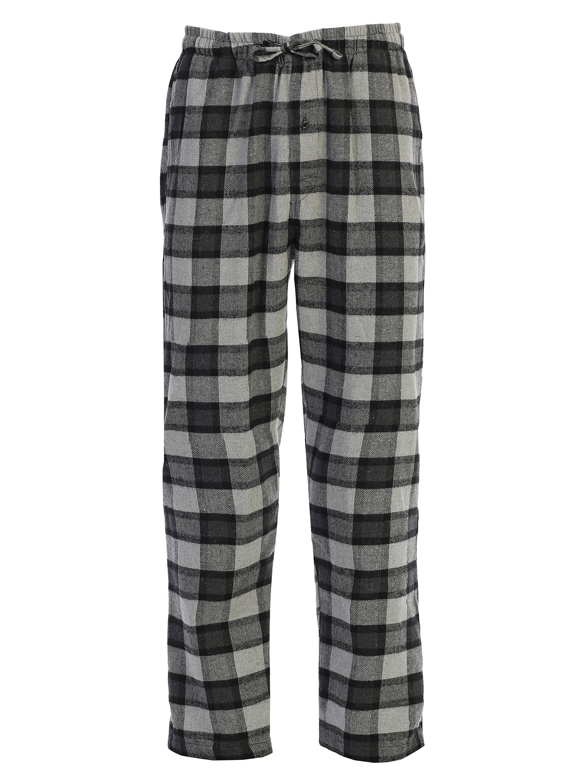 Mens Plaid Pajamas Elastic Waist Pants