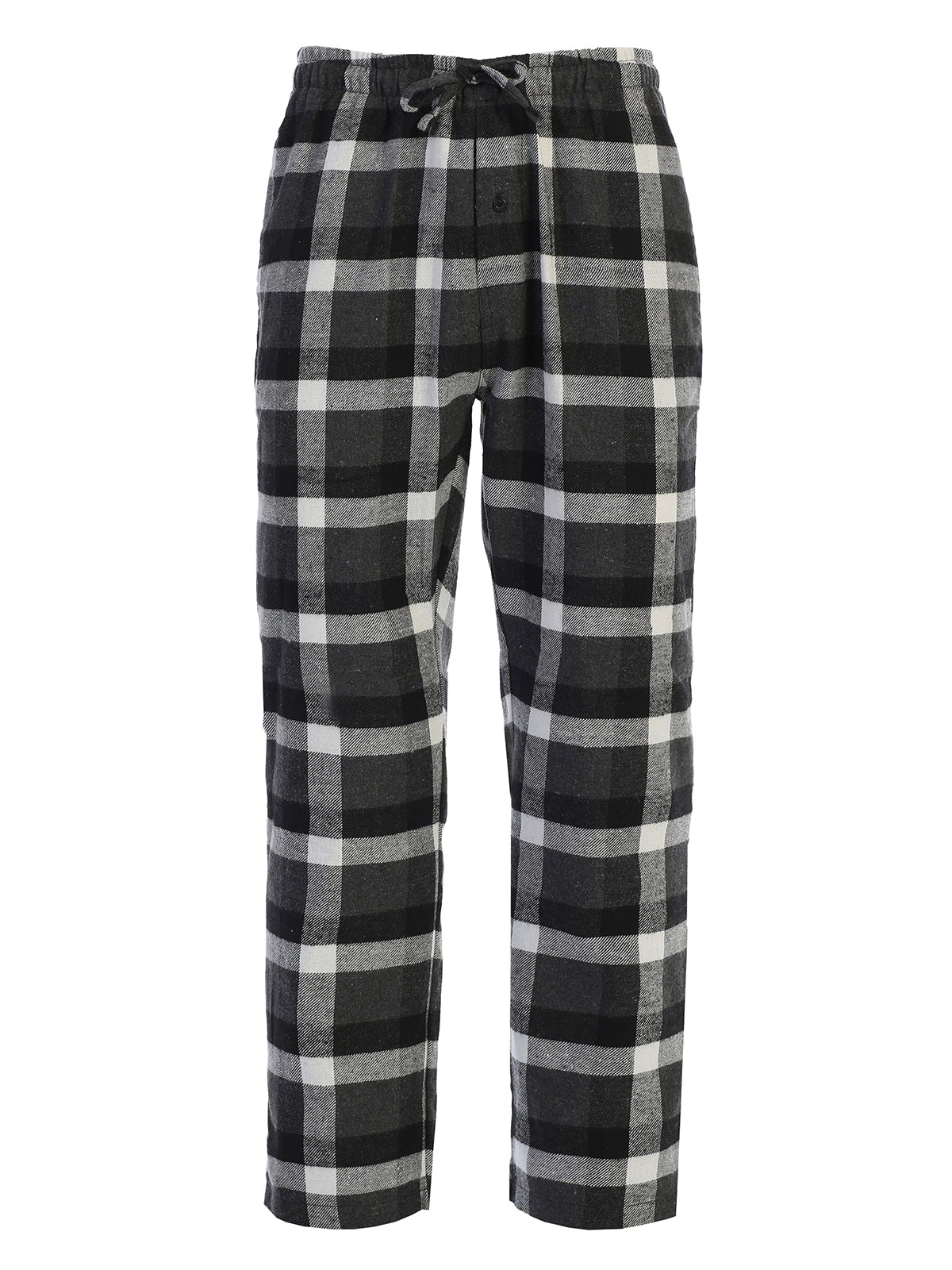 Mens Plaid Pajamas Elastic Waist Pants