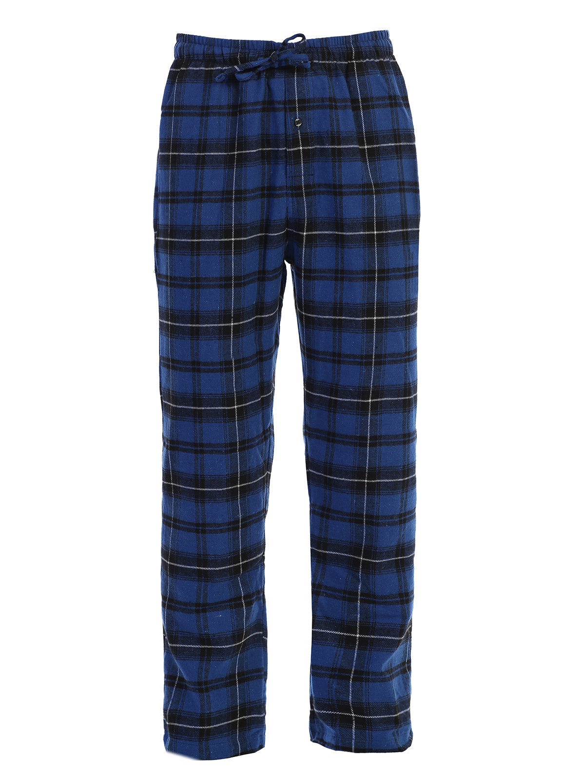 Mens Plaid Pajamas Elastic Waist Pants