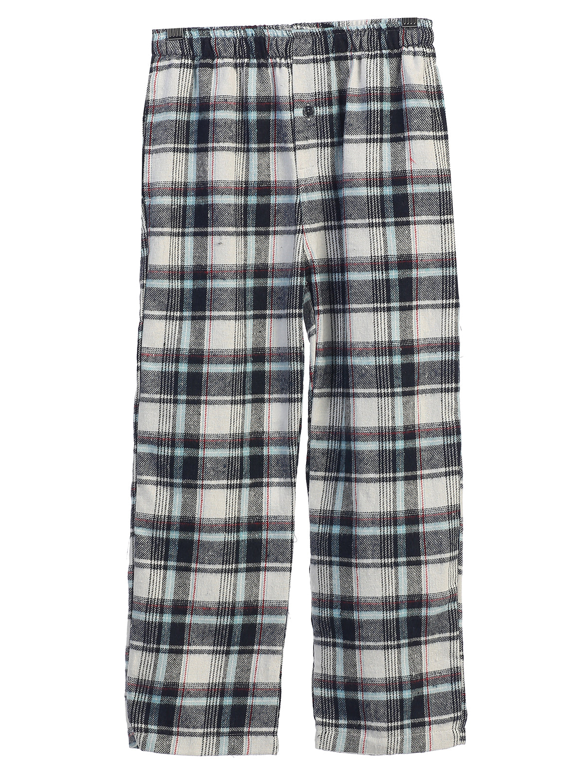 Boys Plaid Pajamas Elastic Waist Pants