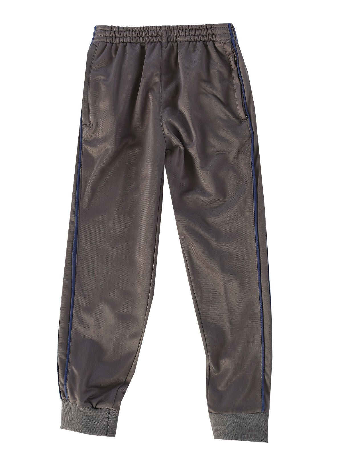 Boys Athletic Track Pants With Ribbed Cuff