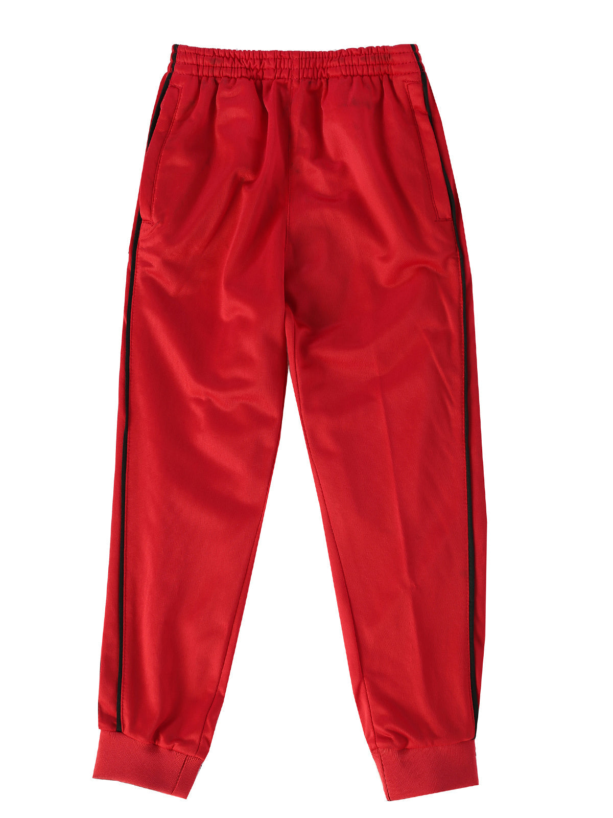 Boys Athletic Track Pants With Ribbed Cuff