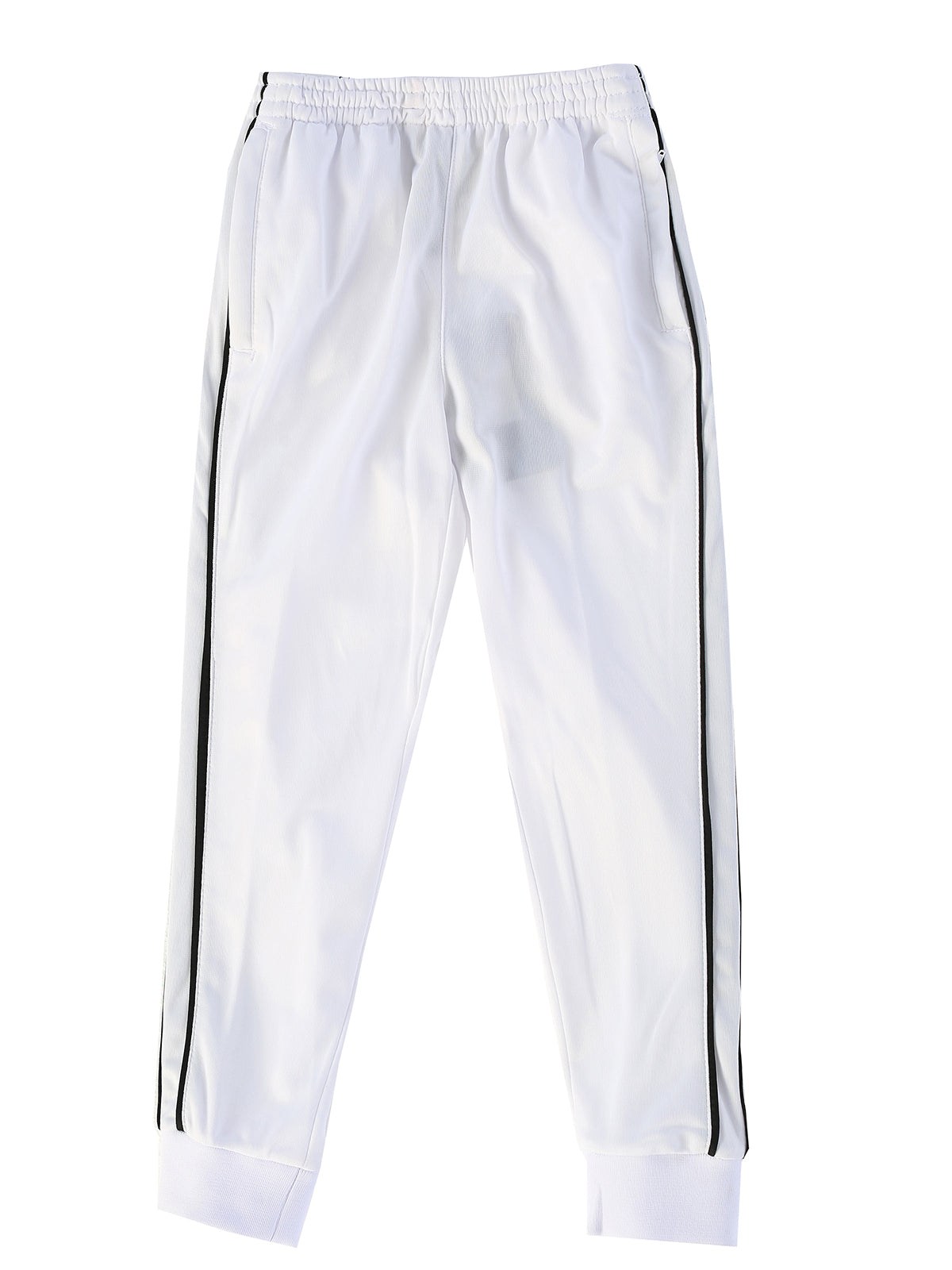 Boys Athletic Track Pants With Ribbed Cuff