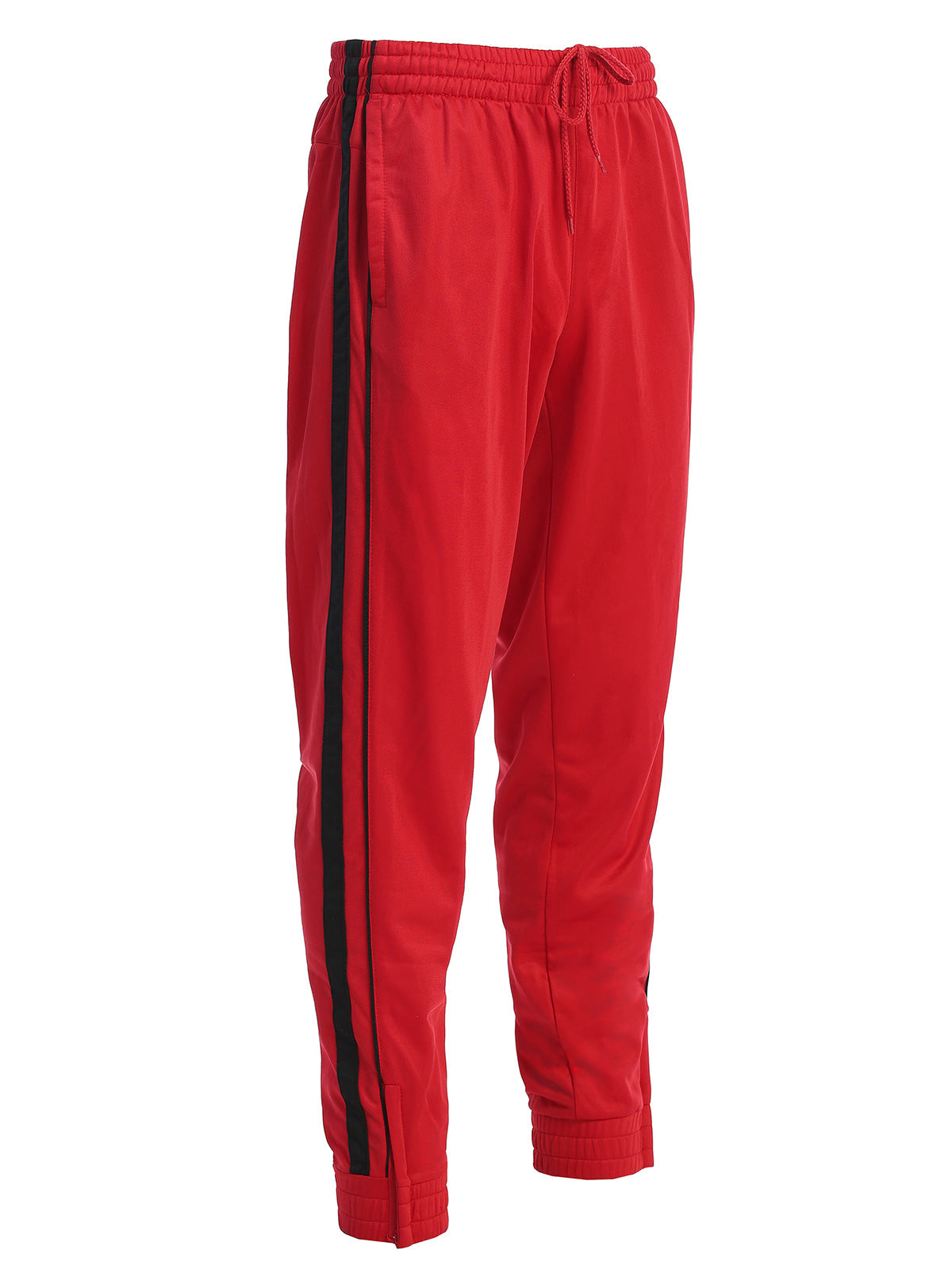 Men's Athletic Track Pants With Ribber Zipper Cuffs