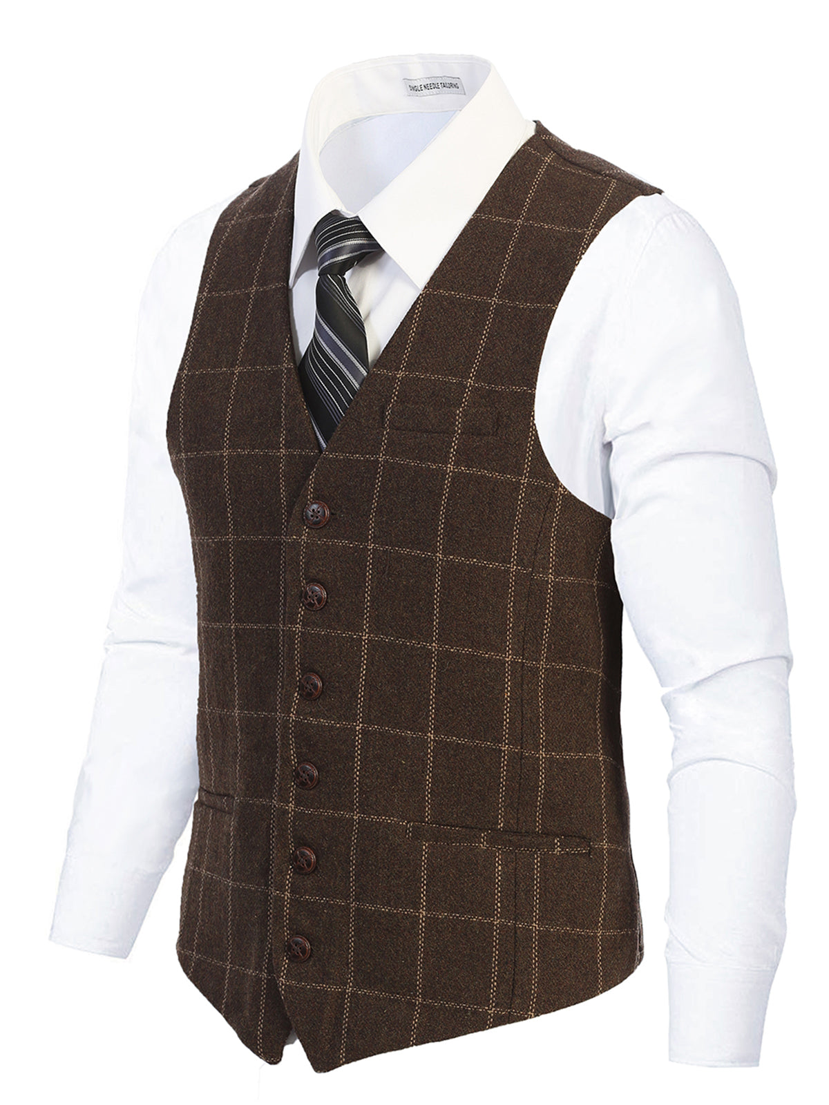 Mens Button Formal Suit Vest