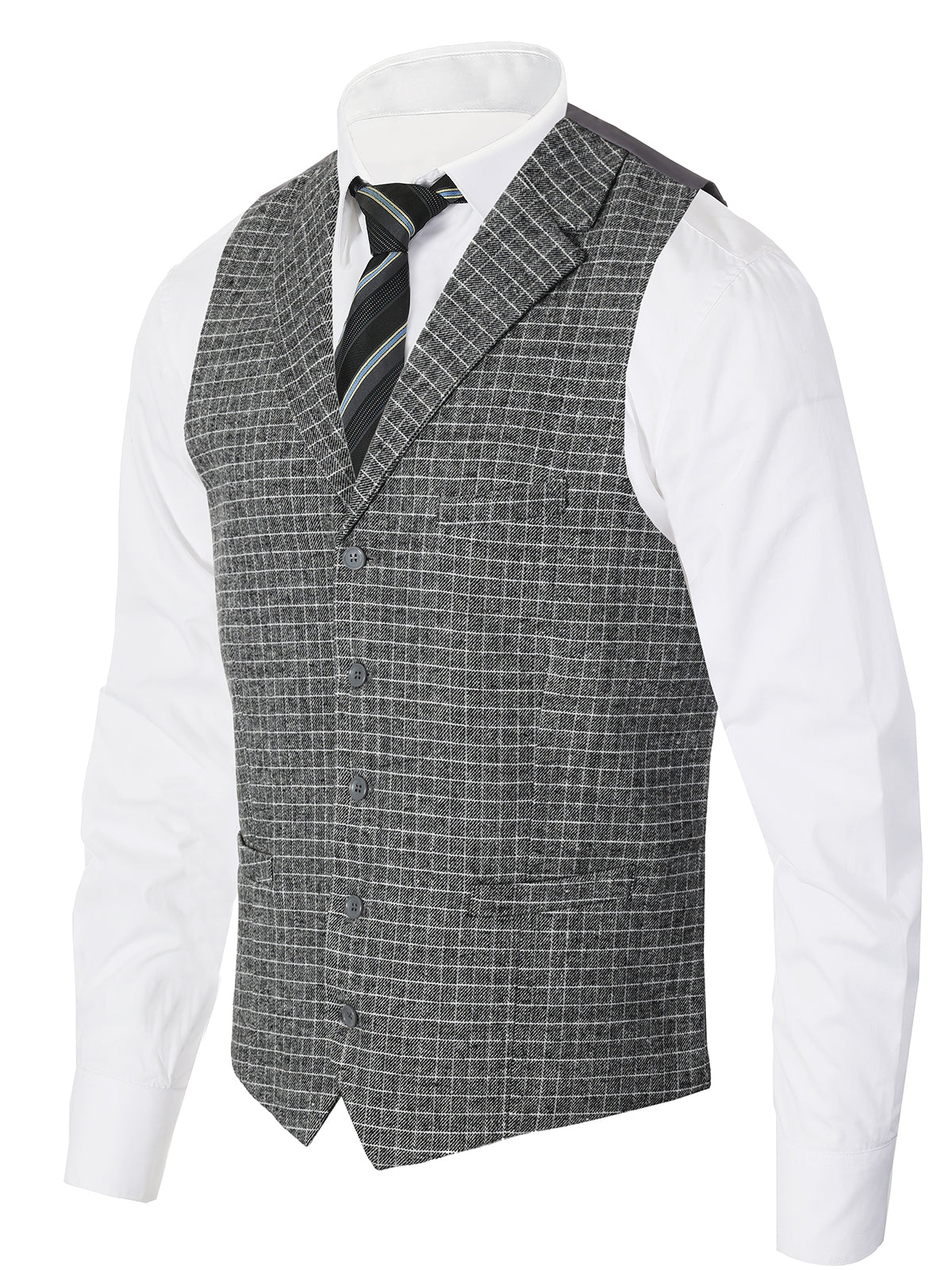 Mens Button Formal Suit Vest