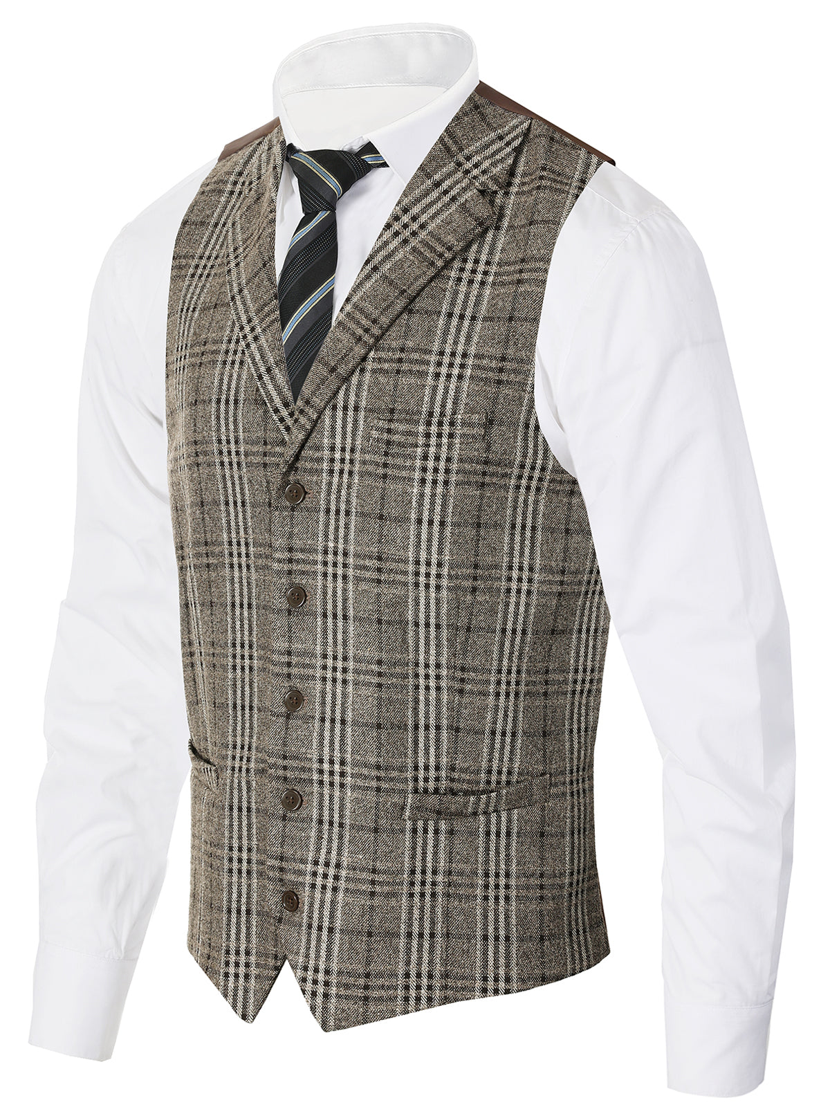 Mens Button Formal Suit Vest