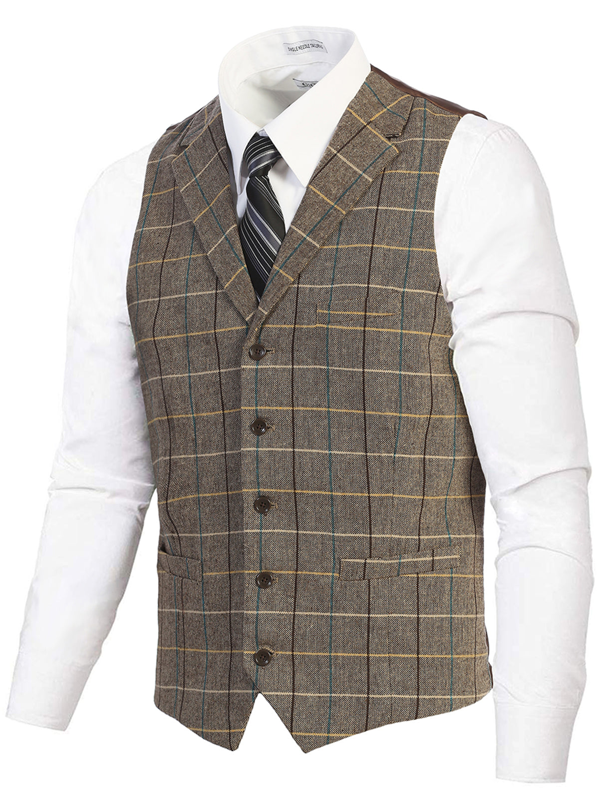 Mens Button Formal Suit Vest