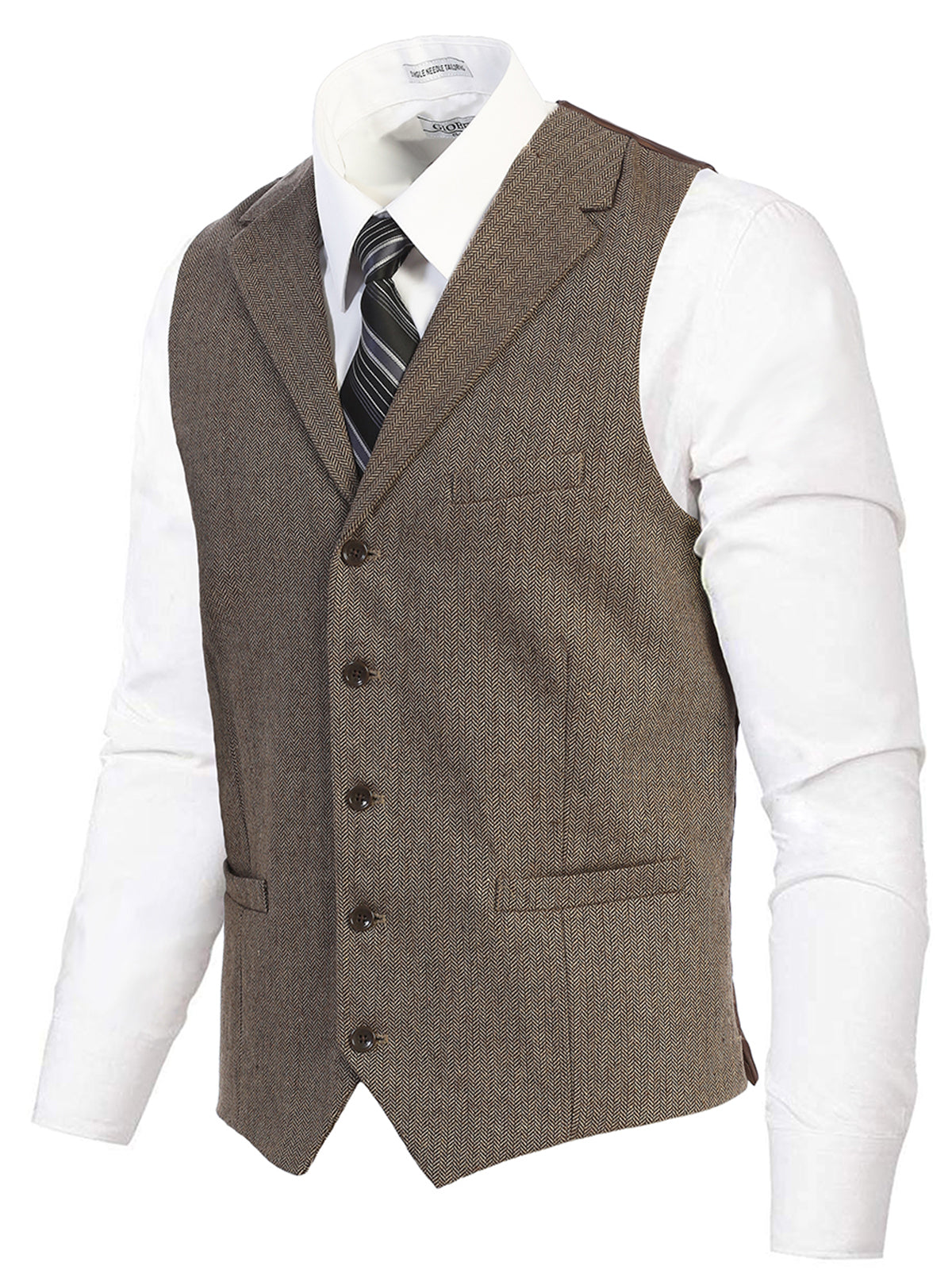 Mens Button Formal Suit Vest