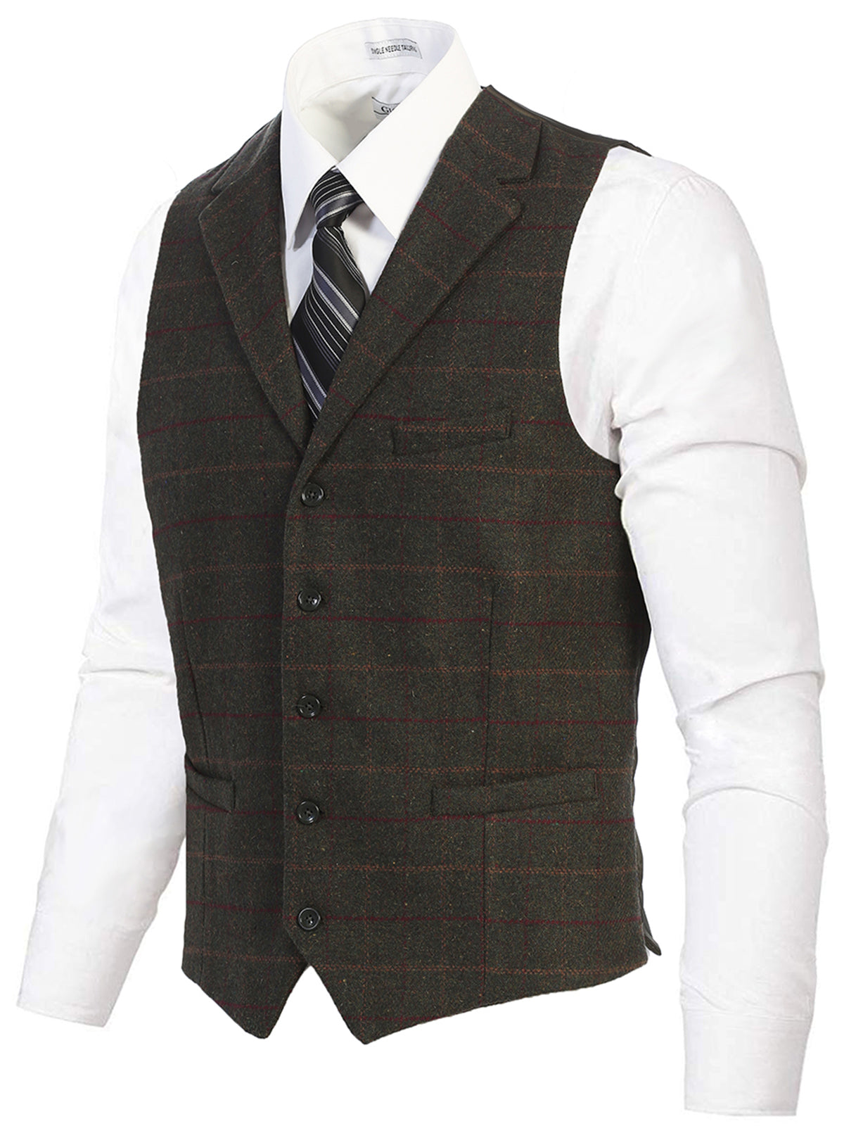 Mens Button Formal Suit Vest