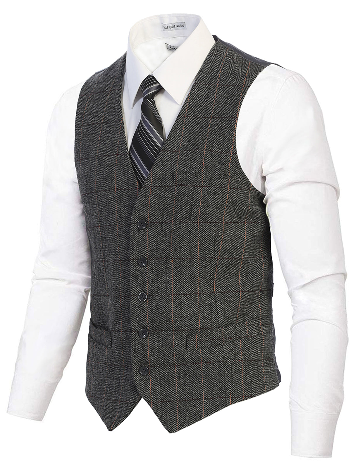 Mens Button Formal Suit Vest